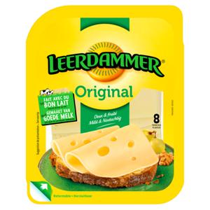 LEERDAMMER Original 45+ Kaas 8 Plakken 160g