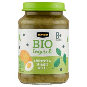 Jumbo Biologisch Aardappel & Spinazie met Ei 8+ Maanden 190g