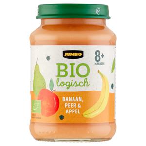 Jumbo Biologisch Banaan, Peer & Appel 8+ Maanden 190g