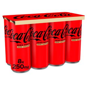 Coca-Cola Zero Sugar Zero Cafeïne 8-pack 250ml