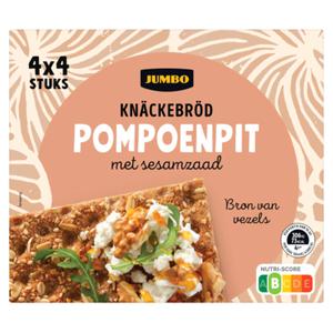 Jumbo Knäckebröd Pompoenpit 4 x 4 Stuks 265g