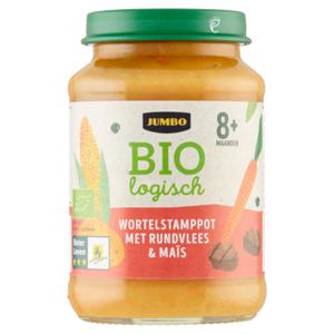 Jumbo Biologisch Wortelstamppot met Rundvlees & Maïs 8+ Maanden 190g