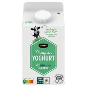 Jumbo Magere Yoghurt met 1 Ster Beter Leven Keurmerk 500ML