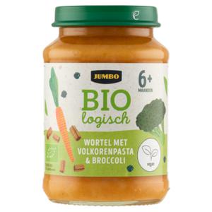 Jumbo Biologisch Wortel met Volkorenpasta & Broccoli 6+ Maanden 190g