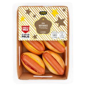 Jumbo Mini Hotdogs met Ketchup 6 Stuks