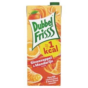 DubbelFrisss 1Kcal Sinaasappel-Mandarijn 1, 5L