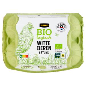 Jumbo Biologisch Witte Eieren 6 Stuks