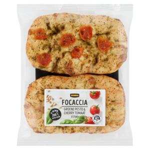 Jumbo Focaccia Groene Pesto & Cherry Tomaat 240g