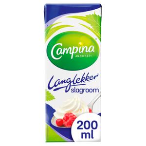 Campina Langlekker Slagroom 200ml