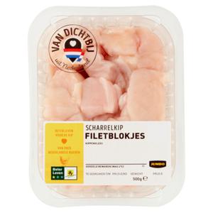 Jumbo Scharrelkip Filetblokjes 500g