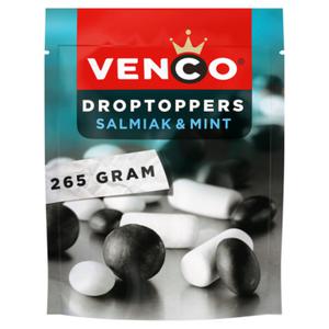 Venco Droptoppers Salmiak & Mint 265g