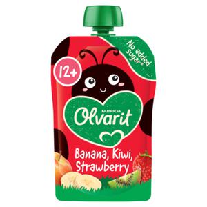 NUTRICIA Olvarit Olvarit Knijpfruit Banaan Kiwi Aardbei 12+ Maanden 100g