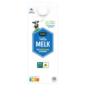 Jumbo Volle Melk met 1 Ster Beter Leven Keurmerk 1,5L