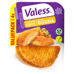 Valess Vegetarisch Schnitzel Milner Gouda Valuepack 4 Stuks 360g