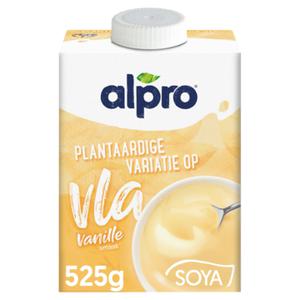 Alpro Plantaardige Variatie Op Vla Vanille Smaak Gekoeld 525g