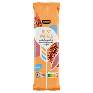 Jumbo Rijstwafels Melkchocolade & Gezouten Karamelstukjes 9 Stuks