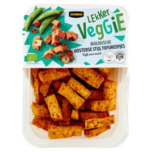 Jumbo Lekker Veggie Biologische Oosterse Stijl Tofureepjes 180g