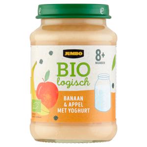 Jumbo Biologisch Banaan & Appel met Yoghurt 8+ Maanden 190g