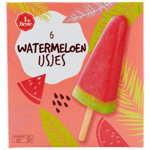 1 de Beste Watermeloenijsjes 6 stuks