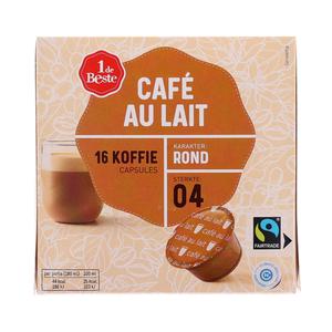 1 de Beste Koffiecups cafe au lait sterkte 4