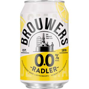 Brouwers radler 0.0 blik