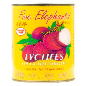 Five Elephants Lychees op lichte siroop