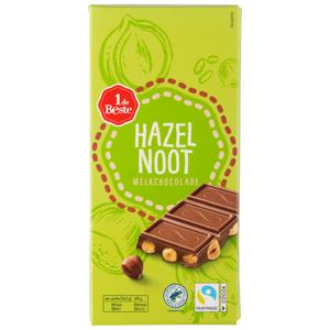 1 de Beste Chocoladereep hazelnoot melk