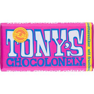 Tony's Chocolonely wit framboos knettsersuiker