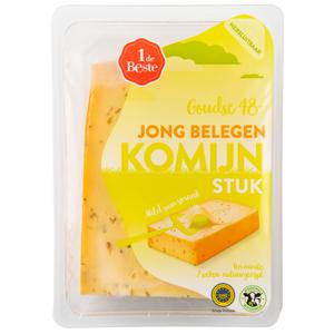 1 de Beste Jong belegen komijn kaas stuk 48+