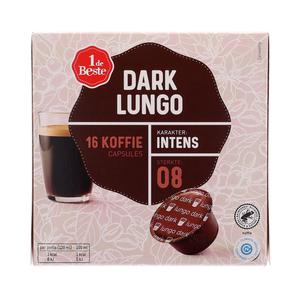 1 de Beste Koffiecups lungo dark sterkte 8