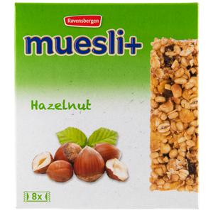 Muesli+ Hazelnoot 8 st.