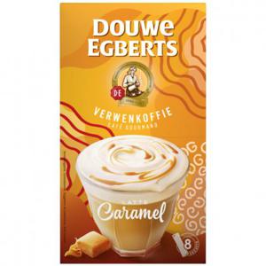 Douwe Egberts Verwenkoffie latte caramel oploskoffie