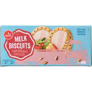 1 de Beste Melkbiscuit aardbei 12 stuks