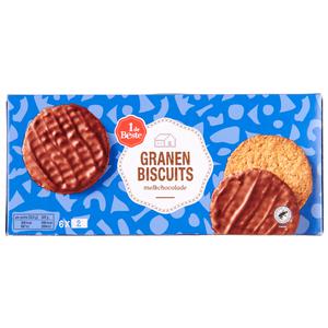 1 de Beste Granenbiscuit melk chocolade 6x2 stuks