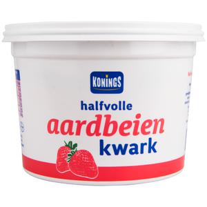 Konings Halfvolle aardbeien kwark