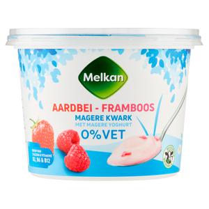 Melkan Magere kwark aardbei-framboos