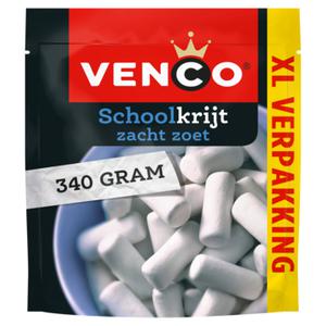 Venco Schoolkrijt XL Voordeelverpakking Drop 340g