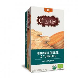 Celestial Seasonings Organic ginger & turmeric tea 1-kops