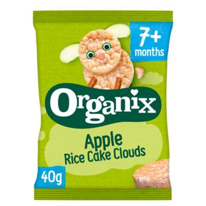 Organix Rijstwafels Apple Rice Cake Clouds 40g