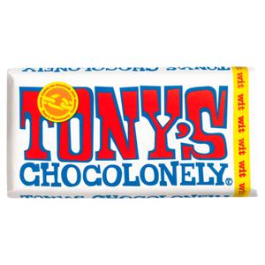 TONY'S CHOCOLONELY® Tony's Chocolonely Wit Chocolade Reep 28% 180g