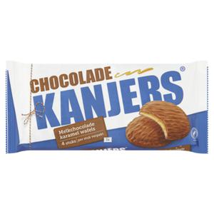 Kanjers Melkchocolade Karamel Wafels 4 Stuks