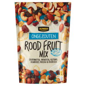 Jumbo Ongezouten Rood Fruit Mix 200g