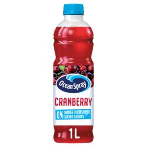 Ocean Spray Cranberry 0% Suiker Toegevoegd 1L