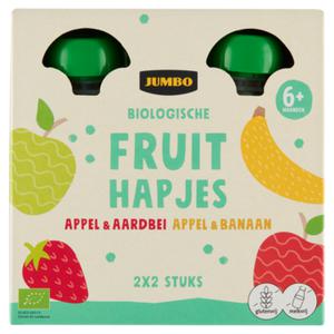 Jumbo Biologische Fruithapjes 6+ Maanden 4 x 90g