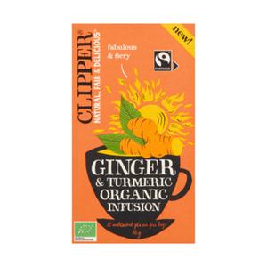 Clipper Ginger & Turmeric Organic Infusion 20 Stuks