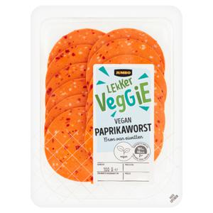 Jumbo Lekker Veggie Paprikaworst Vegan 100g