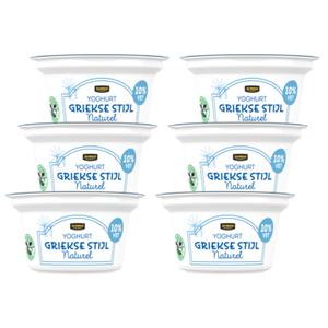 Jumbo Yoghurt Griekse Stijl Naturel 10% vet 6 x 150gr