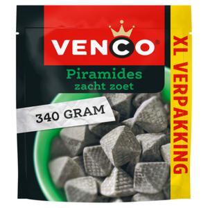 Venco Piramides XL Verpakking Drop 340g