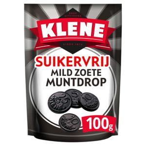 Klene Muntdrop Suikervrije Drop Zoet Zak 100 gram