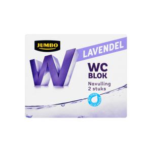 Jumbo WC Blok Lavendel Navulling 2 x 40g